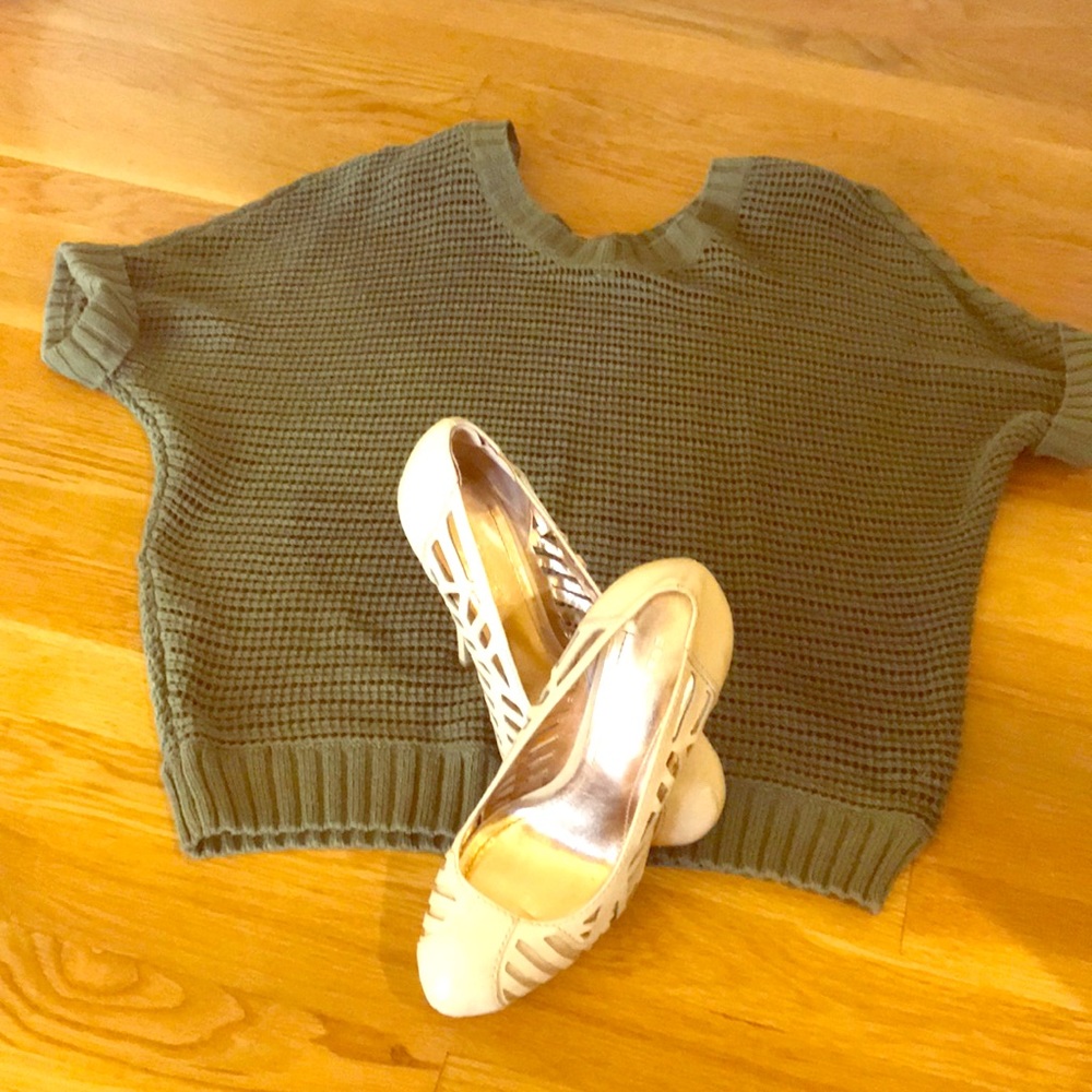 American Eagle Outfitters Army Green Top